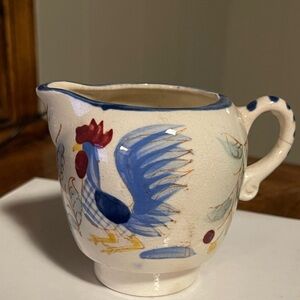 Nasco-Creamer Vintage Japanese "Blue Rooster"